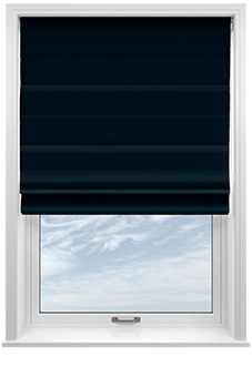 Faux Suede, Navy - Roman Blind